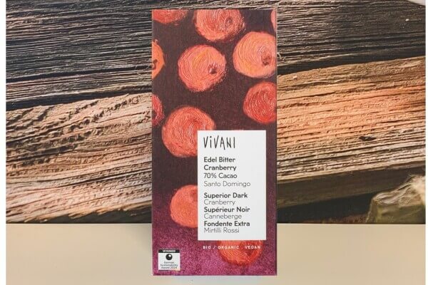 Chocolade "Santa Domingo" puur superieur Cranberry 70%